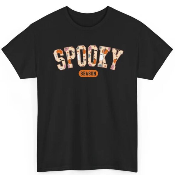 Tops - Spooky Season Tee, Unisex Shirt, Unisex Graphic Halloween Tee